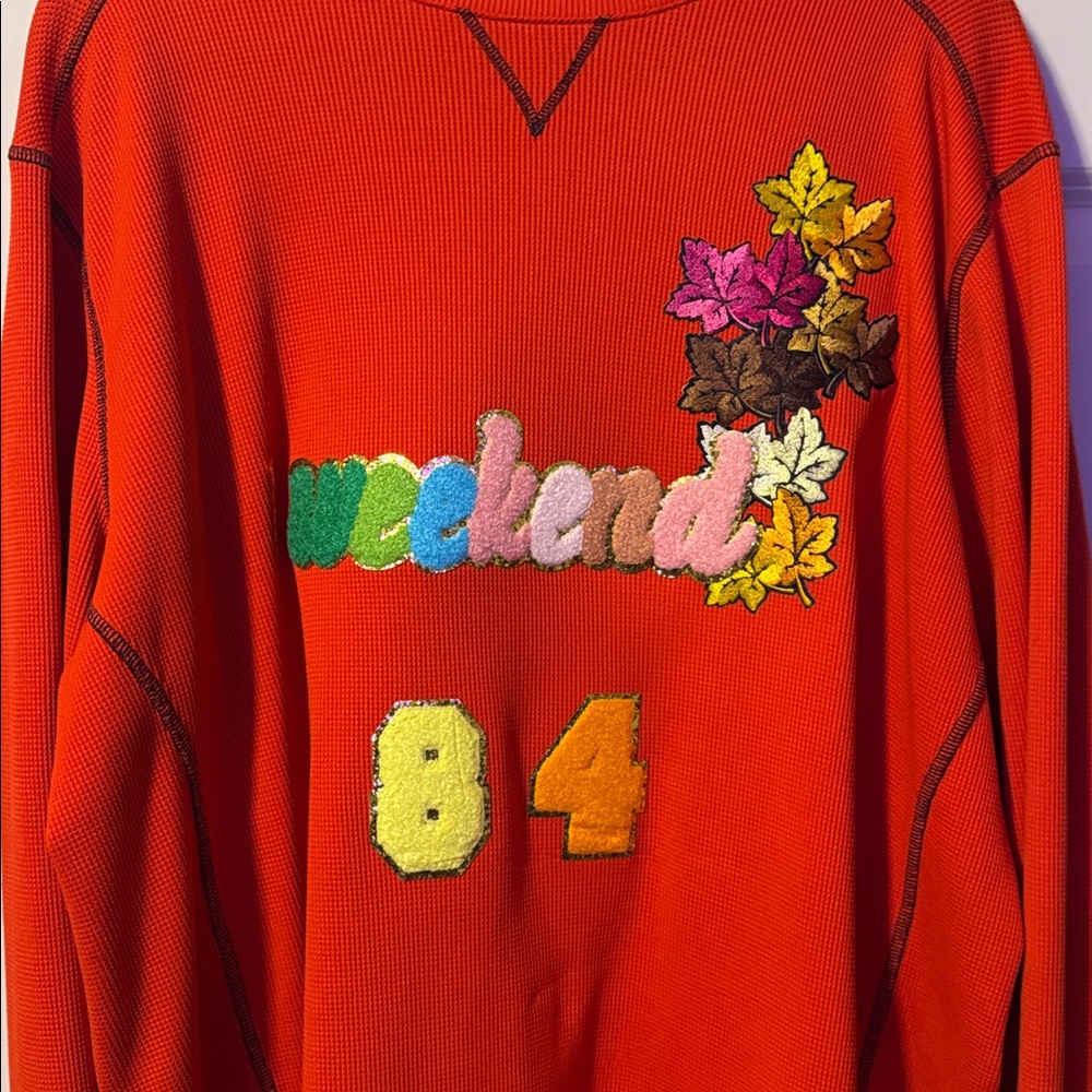 Under Armour Red Crewneck Waffle Thermal Size 2XL - Picture 2 of 7